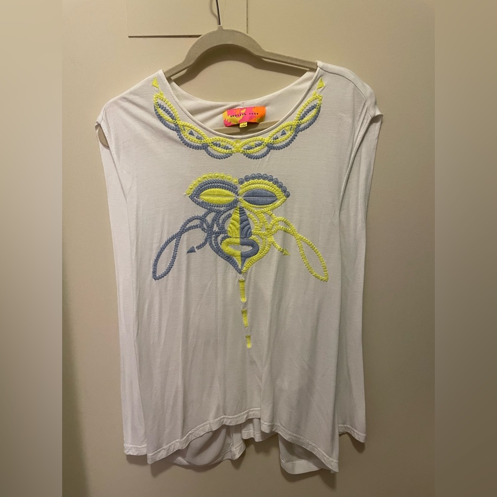 English Rose Embroidery Top